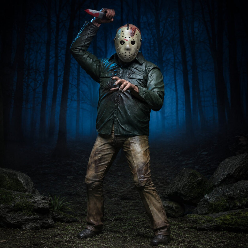 Viernes 13: El capítulo final Figura de acción 1/4 Jason de 46cm de NECA (Muestra de exhibición - Caja abierta)