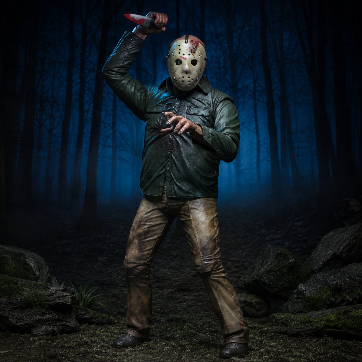 Viernes 13: El capítulo final Figura de acción 1/4 Jason de 46cm de NECA (Muestra de exhibición - Caja abierta)