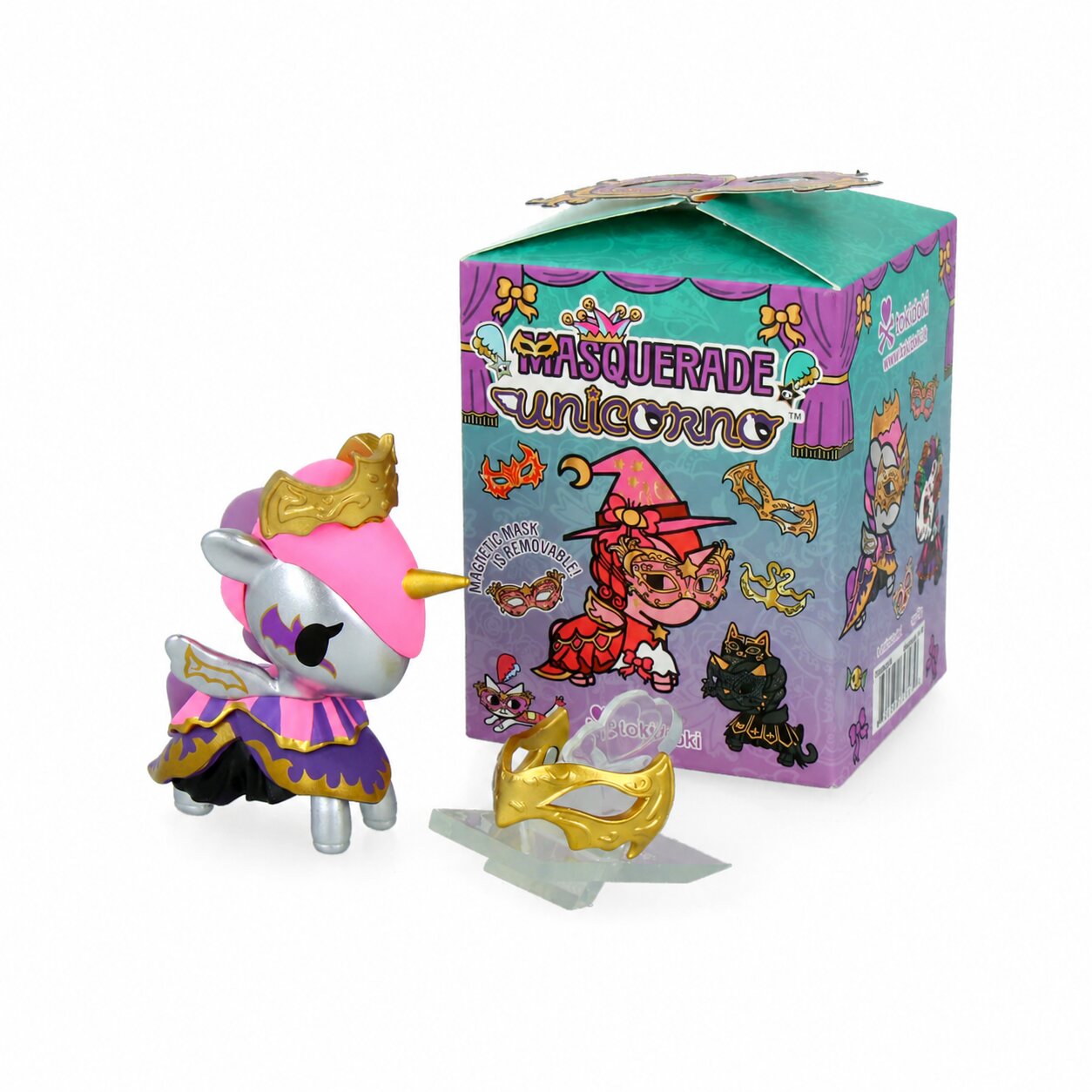 Figuras de caja sorpresa Unicorno Masquerade de TokiDoki