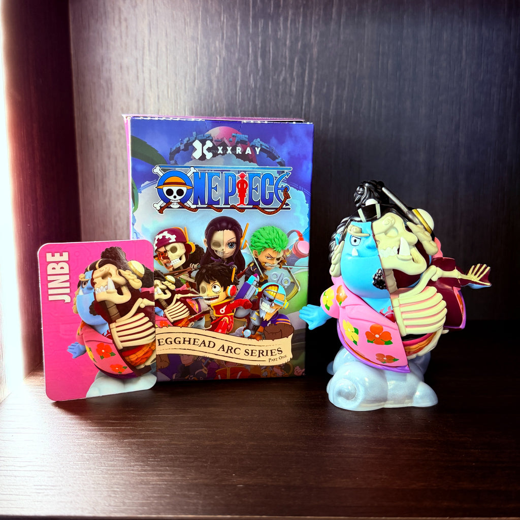 XXRAY One Piece Egghead Arc Series Jinbe, conjunto completo de figuras em caixas surpresa, da Mighty Jaxx