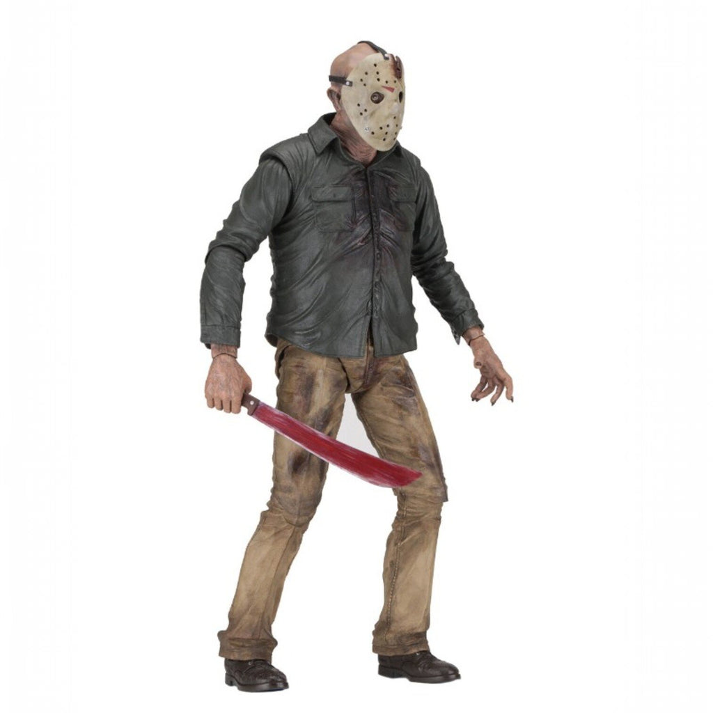 Viernes 13: El capítulo final Figura de acción 1/4 Jason de 46cm de NECA (Muestra de exhibición - Caja abierta)