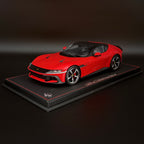 Ferrari 12Cilindri Rosso Corsa – Escala 1:18 con vitrina (Edición limitada 48 unidades) de BBR Models