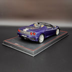 1/18 Ferrari 360 Modena Spider Blau Le Mans, F1-Schaltung.