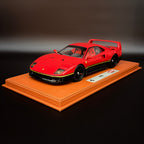 Bbr-models Ferrari F40 1987 - Mit Vitrine - Mit Showcase 1/18 Rot Schwarz Gold