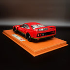 Bbr-models Ferrari F40 1987 - Mit Vitrine - Mit Showcase 1/18 Rot Schwarz Gold