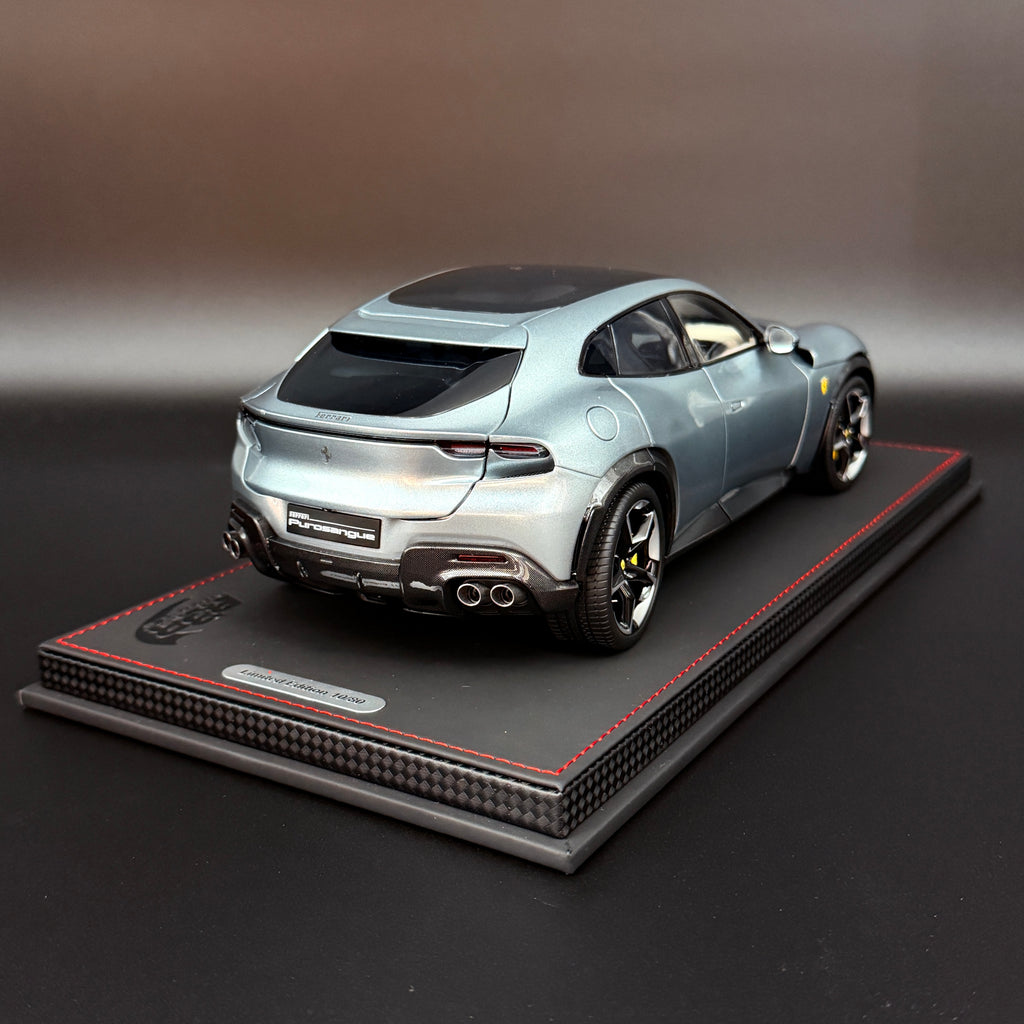 1/18 Ferrari Purosangue Grigio Titanio mit Dach, limitiert auf 80 Stück, BBR