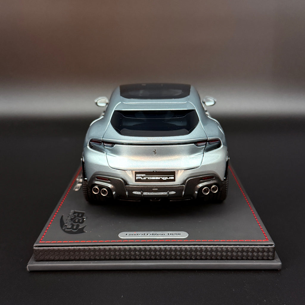 1/18 Ferrari Purosangue Grigio Titanio mit Dach, limitiert auf 80 Stück, BBR