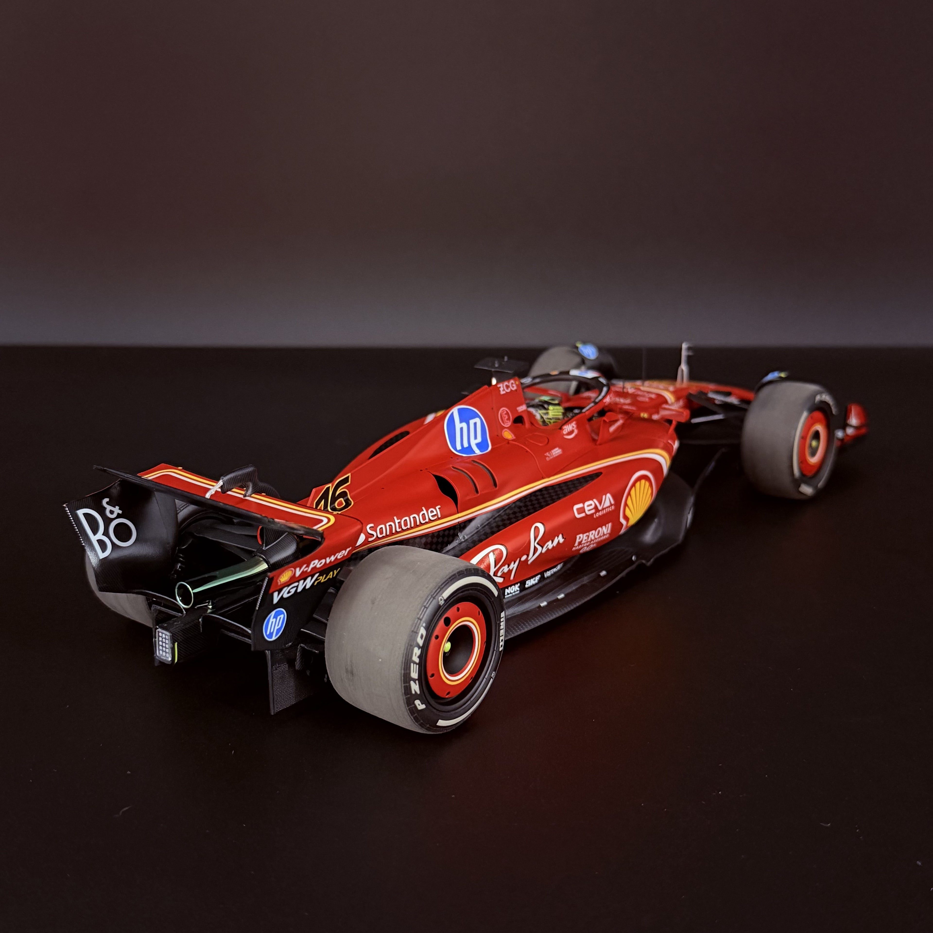 Ferrari SF-24 #16 – Großer Preis von Italien 2024 Sieger Charles Leclerc Maßstab 1:18 von BBR Models