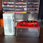 BMW M4 Cabriolet 2021 Red Metallic 1:18 Scale by Minichamps