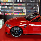 BMW M4 Cabriolet 2021 Red Metallic 1:18 Scale by Minichamps