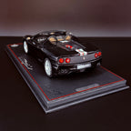 Modellauto BBR Models 1/18 Ferrari 360 Modena Spider Glanzschwarz F1 Automatik Getriebe Limitierte Auflage