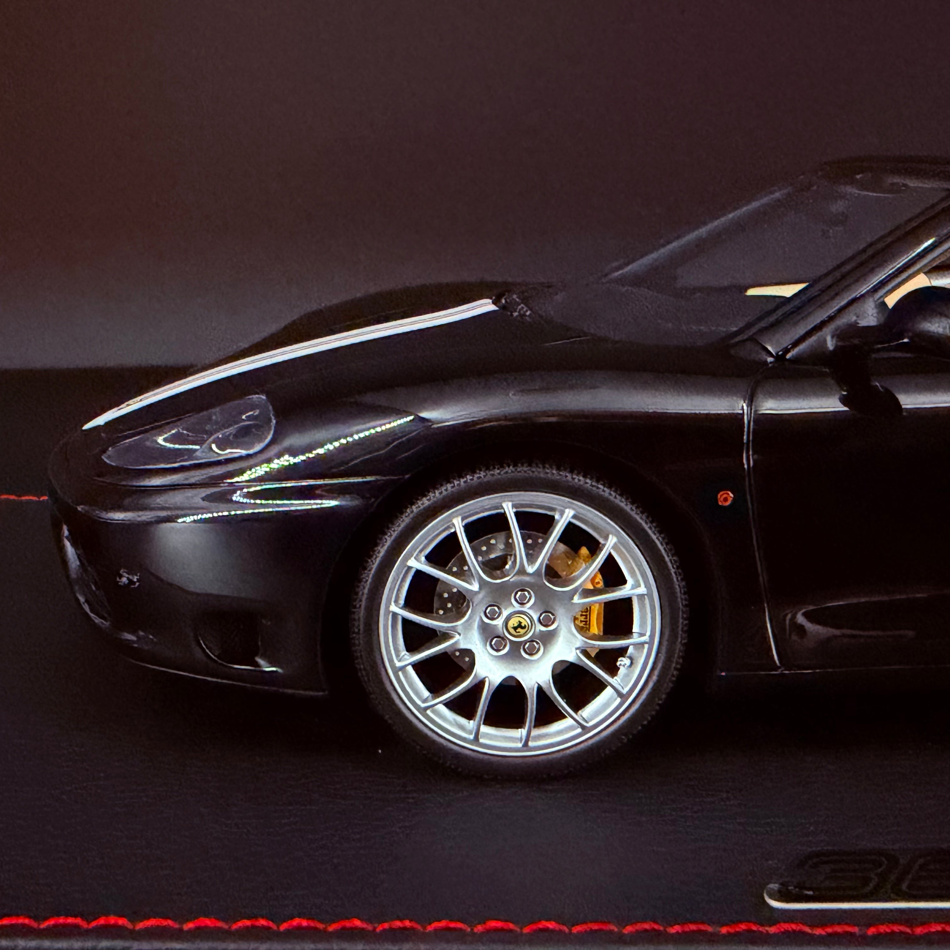 Modellauto BBR Models 1/18 Ferrari 360 Modena Spider Glanzschwarz F1 Automatik Getriebe Limitierte Auflage