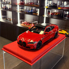 BMW M4 2024 v metalicky červené barvě v měřítku 1:18 od Minichamps