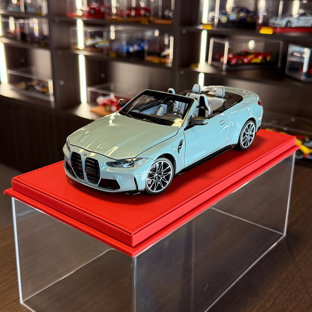 BMW M4 Cabriolet 2021 Grey Metallic 1:18 by Minichamps