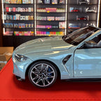 BMW M4 Cabriolet 2021 Grey Metallic 1:18 by Minichamps