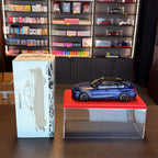 BMW M3 2024 matná metalická modrá 1:18 od spoločnosti Minichamps