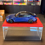 BMW M3 2024 matná metalická modrá 1:18 od spoločnosti Minichamps