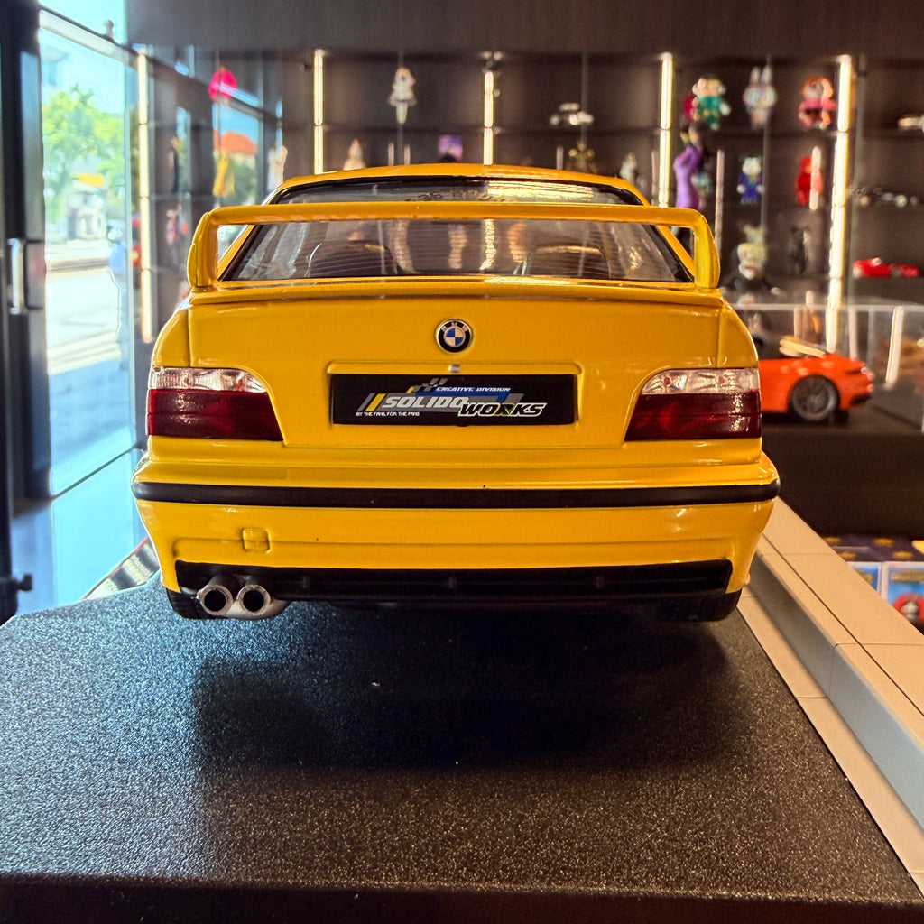 BMW M3 Coupe 1991 Dakar Yellow Solido Works 1:18 by Solido
