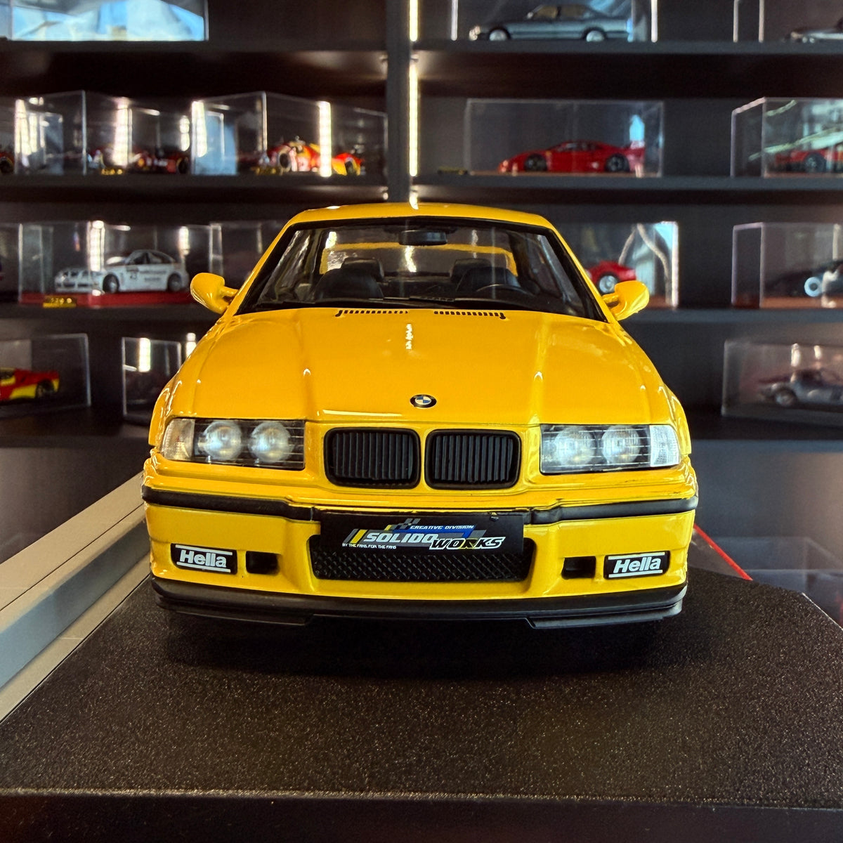 BMW M3 Coupe 1991 Dakar Yellow Solido Works 1:18 by Solido