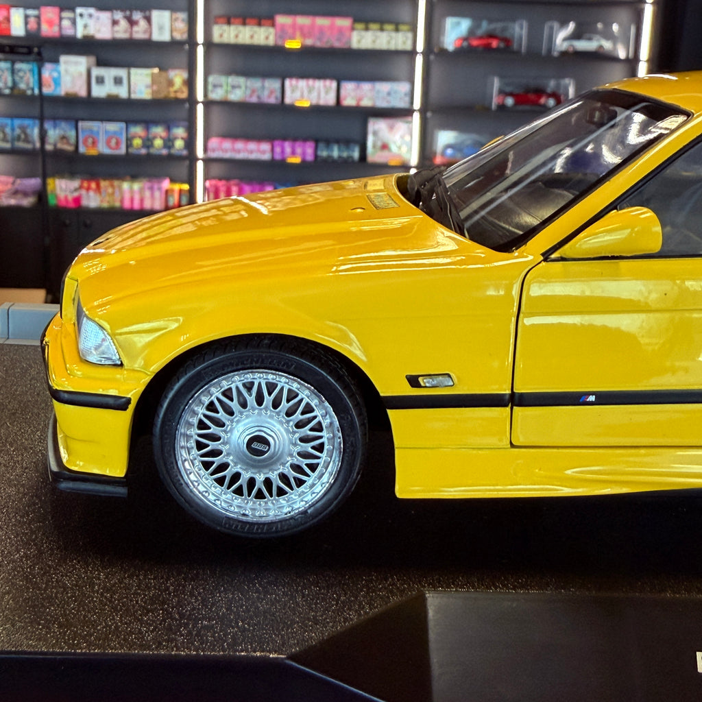 BMW M3 Coupe 1991 Dakar Yellow Solido Works 1:18 by Solido