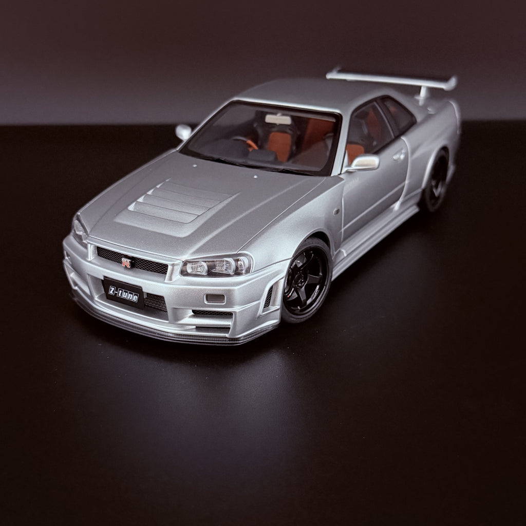 Nissan Skyline GT-R (R34) NISMO Z-Tune 2005 – Z-Tune Silver Maßstab 1:18 von AUTOart