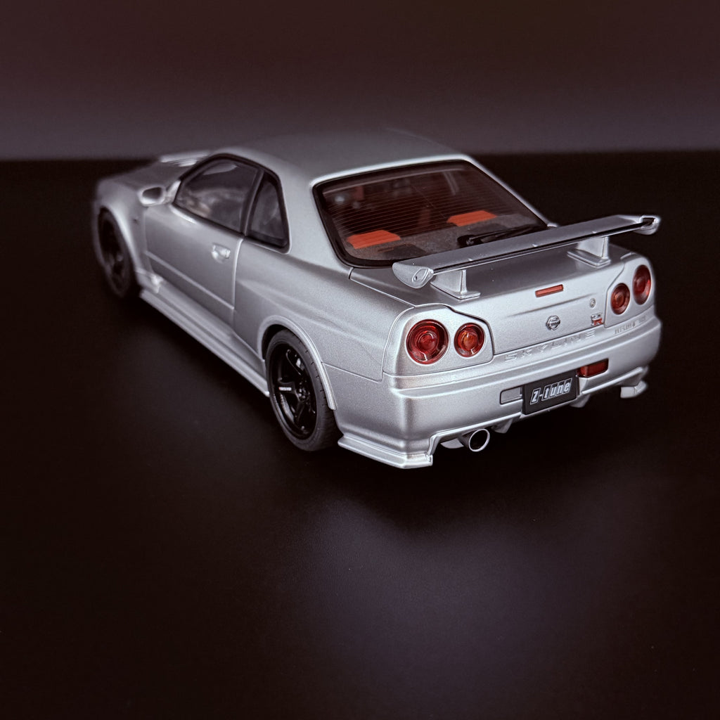 Nissan Skyline GT-R (R34) NISMO Z-Tune 2005 – Z-Tune Silver Maßstab 1:18 von AUTOart
