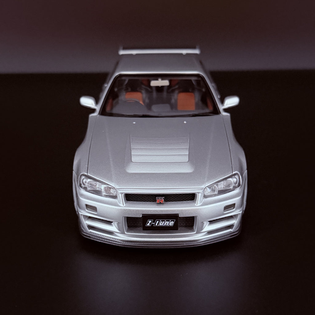 Nissan Skyline GT-R (R34) NISMO Z-Tune 2005 – Z-Tune Silver Maßstab 1:18 von AUTOart