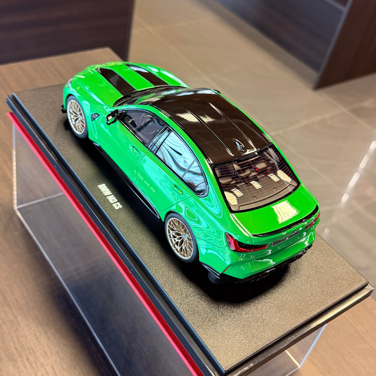 BMW M3 CS 2023 – Signal Green 1:18 od GT Spirit — Limitovaná edice 999 ks