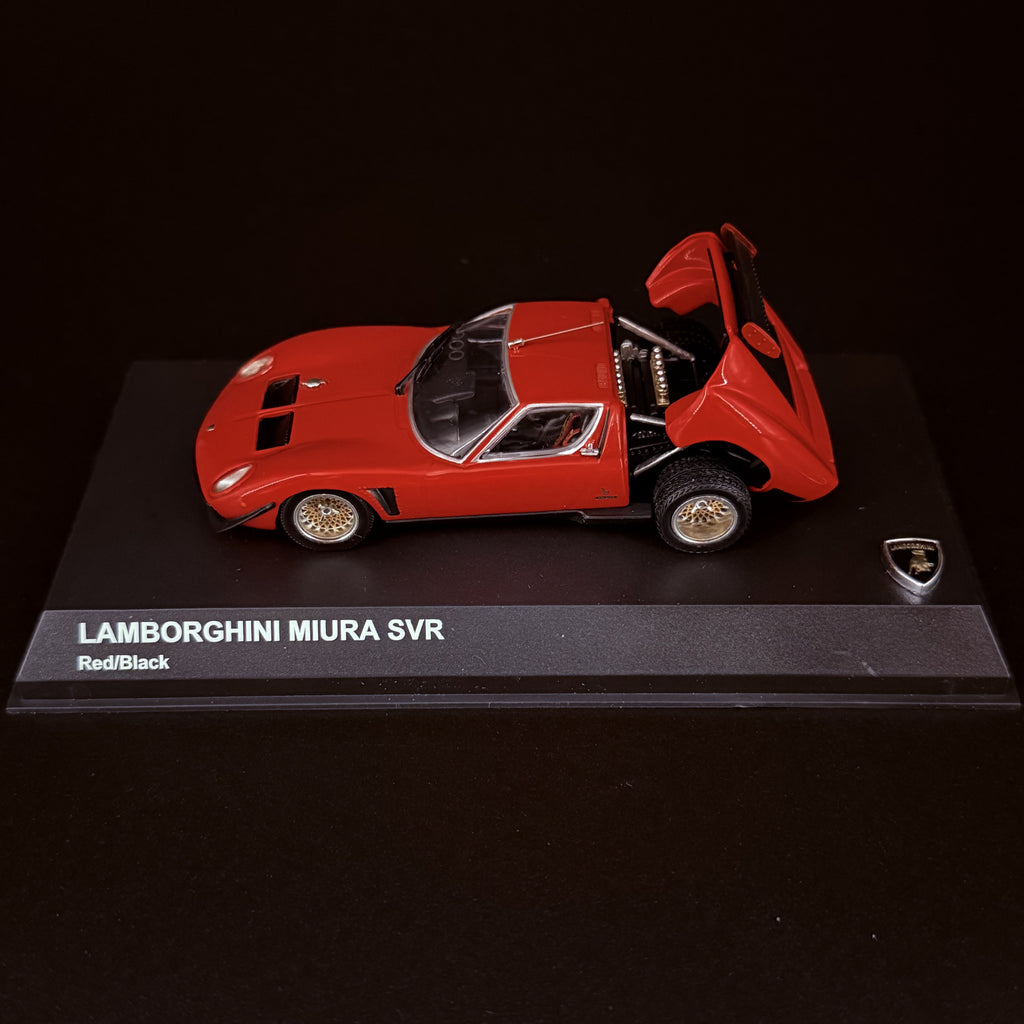 Lamborghini Miura SVR – Rot / Schwarz im Maßstab 1:43 von KYOSHO