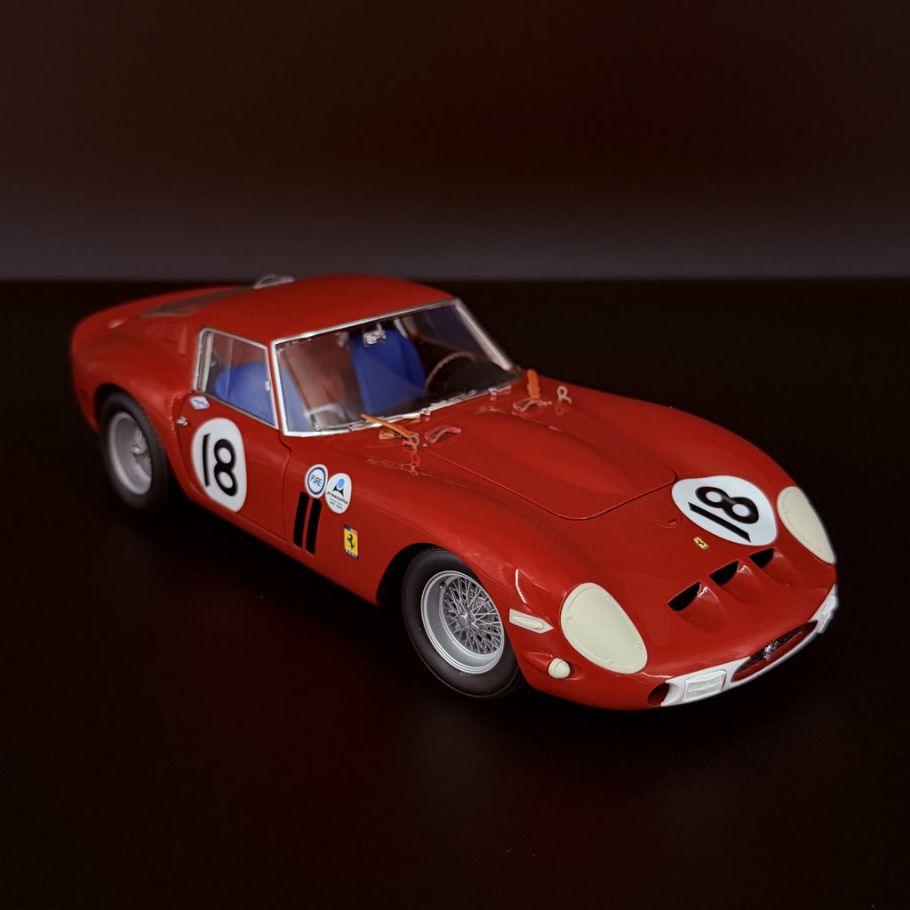 Ferrari 250 GTO #18 – 1963 Daytona 3 Hours, Rot 1:18 Maßstab von KYOSHO (Lizenziert von BBR Models)