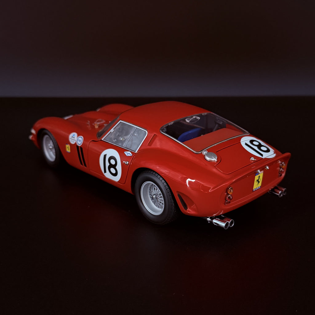 Ferrari 250 GTO #18 – 1963 Daytona 3 Hours, Rot 1:18 Maßstab von KYOSHO (Lizenziert von BBR Models)