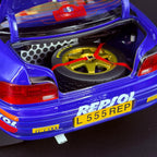 Subaru Impreza 555 Rallye Monte Carlo 1995, vůz č. 5, Carlos Sainz, měřítko 1:18 s vitrínou od Kyosho