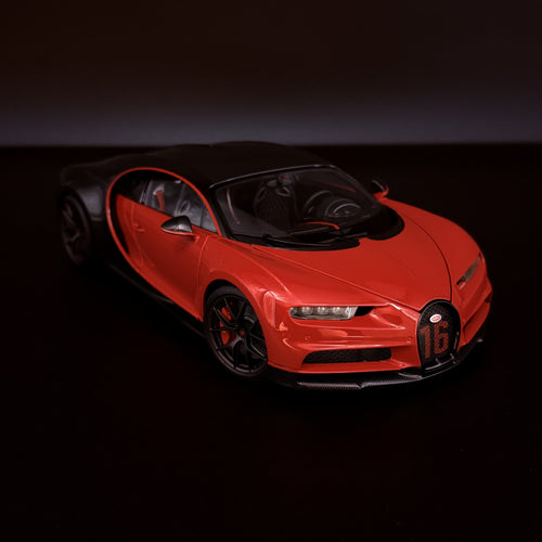 Bugatti Chiron Sport 2019 – Italian Red / Carbon 1:18 Maßstab von AUTOart