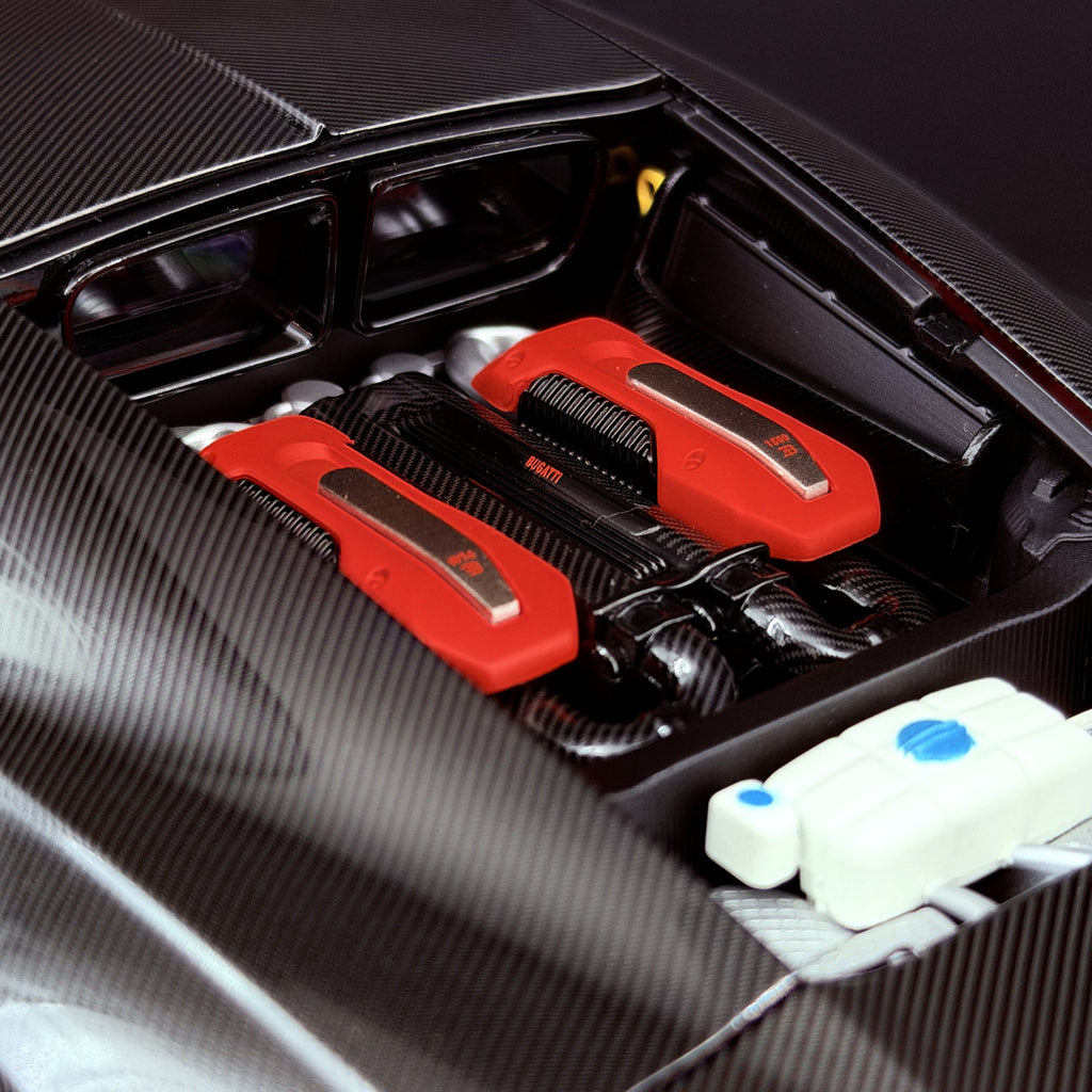 Bugatti Chiron Sport 2019 – Italian Red / Carbon 1:18 Maßstab von AUTOart