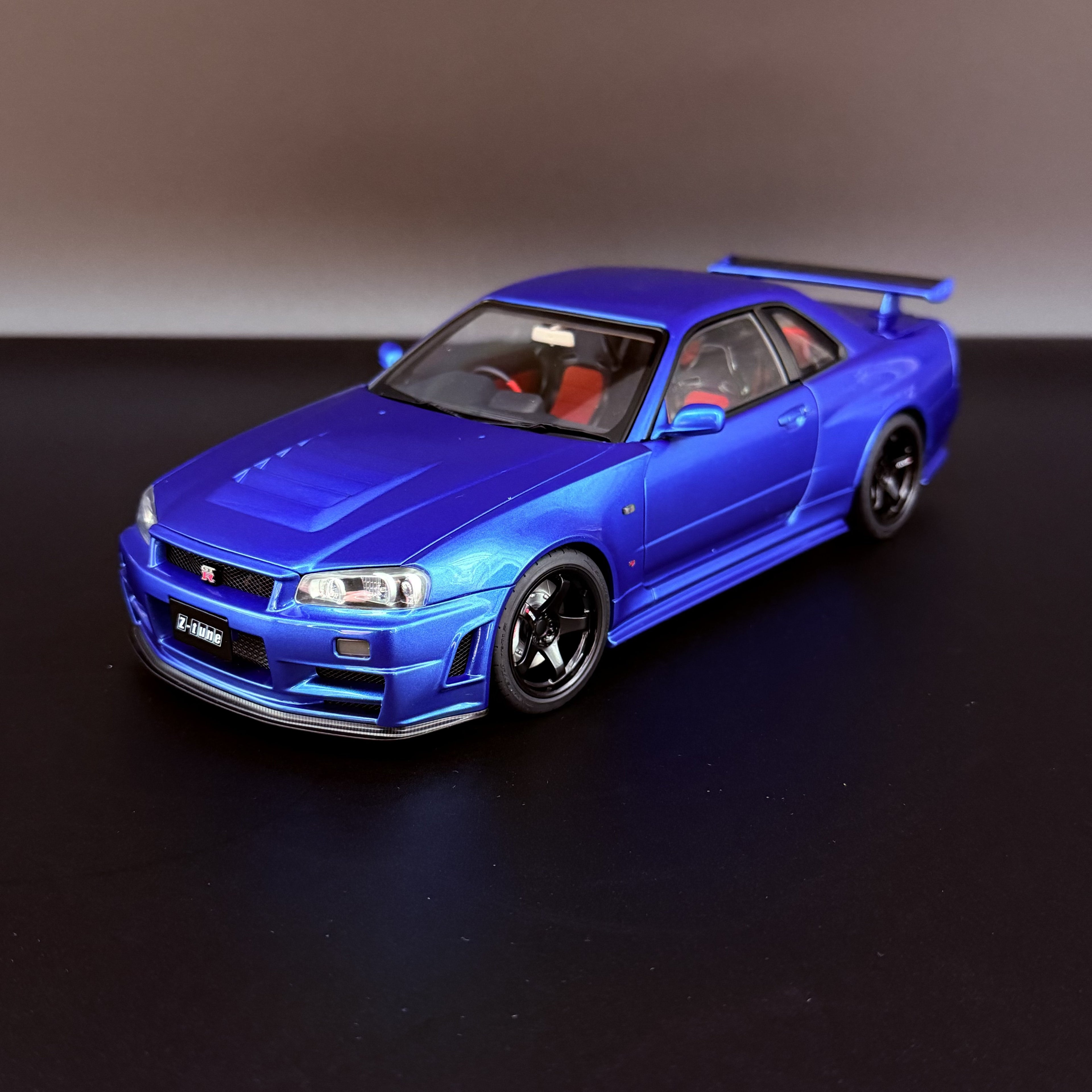 Nissan Skyline GT-R (R34) Z-tune 2005 – Blau 1:18 Maßstab von AUTOart