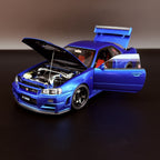 Nissan Skyline GT-R (R34) Z-tune 2005 – Blau 1:18 Maßstab von AUTOart