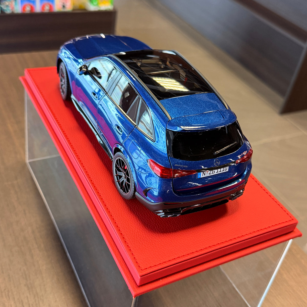 Mercedes-AMG GLC 63 S E Performance 2025 Spectral Blue 1:18 Scale by NZG