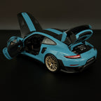 Porsche 911 GT2 RS Weissach (991.2) – Miami Blau Maßstab 1:18 von AUTOart