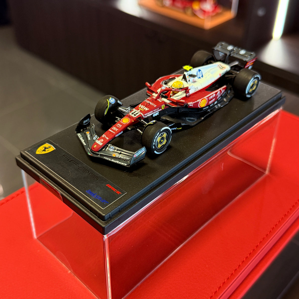 Ferrari SF-25 Monza Grand Prix 2025 Lewis Hamilton #44 1:43 Scale by LOOKSMART
