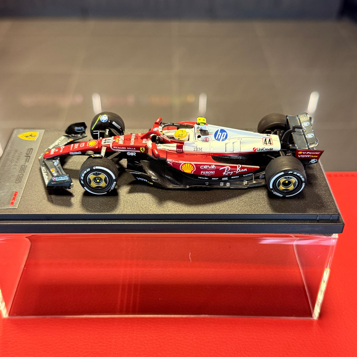 Ferrari SF-25 Monza Grand Prix 2025 Lewis Hamilton #44 1:43 Scale by LOOKSMART