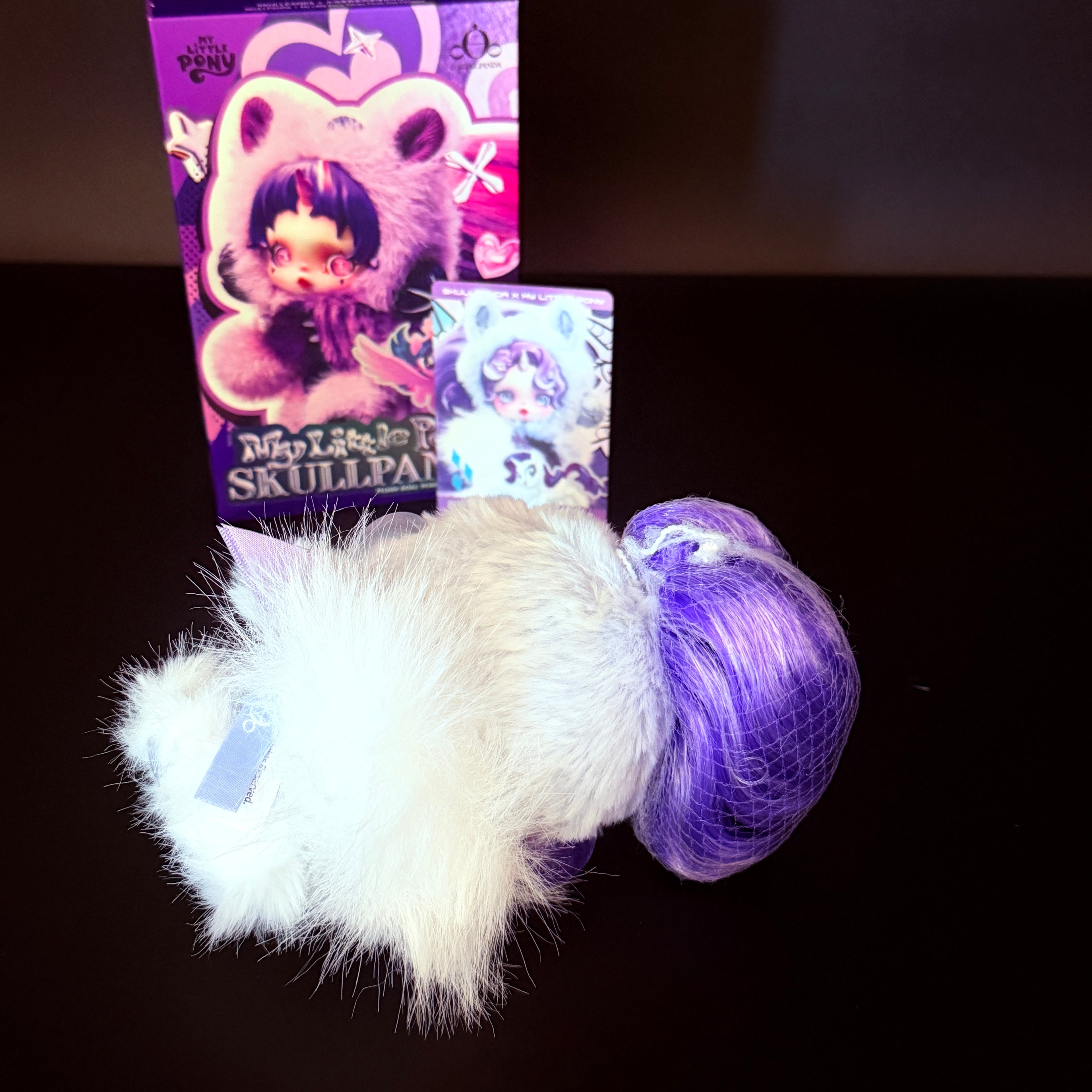 SKULLPANDA × My Little Pony Series Rarity-figuur, bevestigde blind box van POP MART