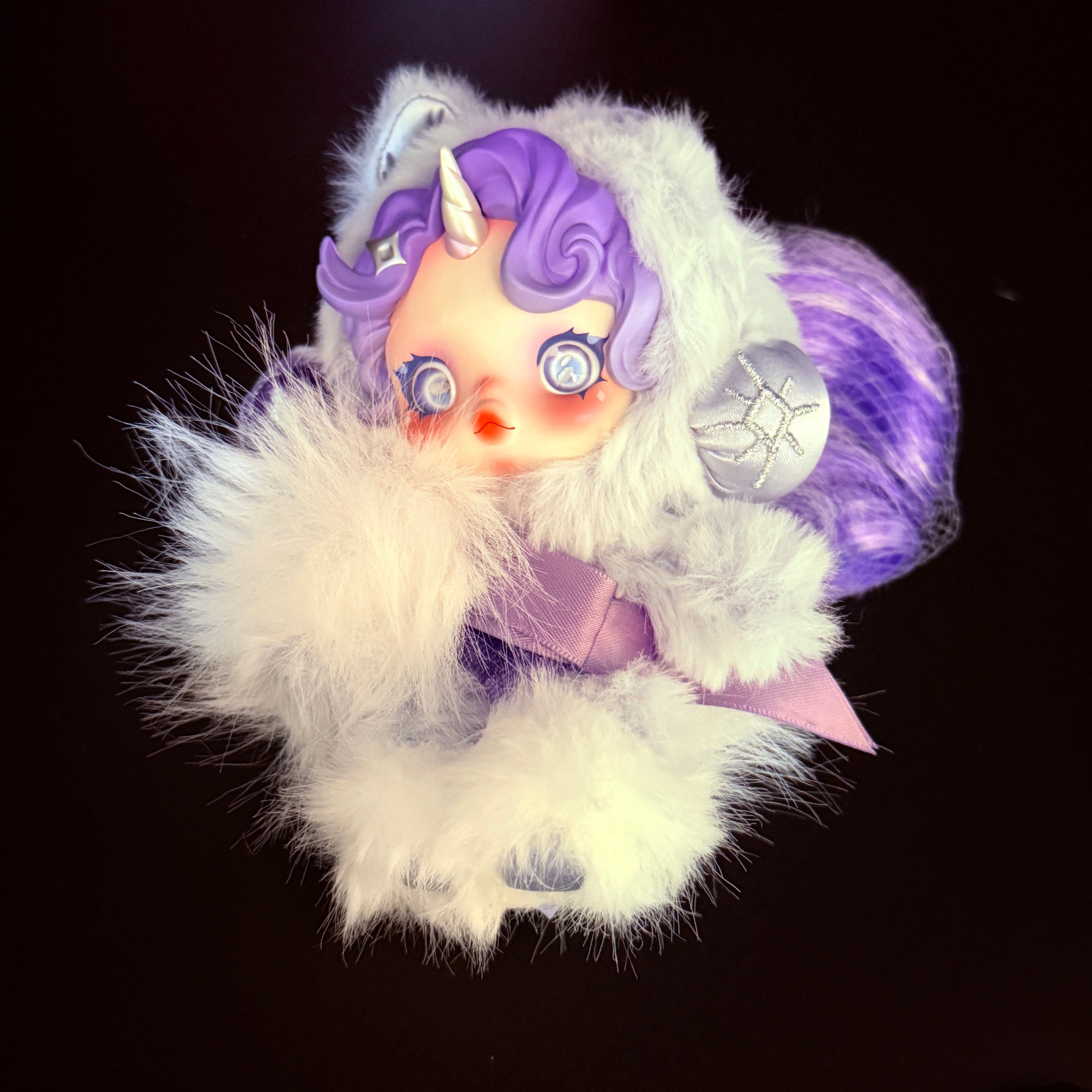 SKULLPANDA × My Little Pony Series Rarity-figuur, bevestigde blind box van POP MART