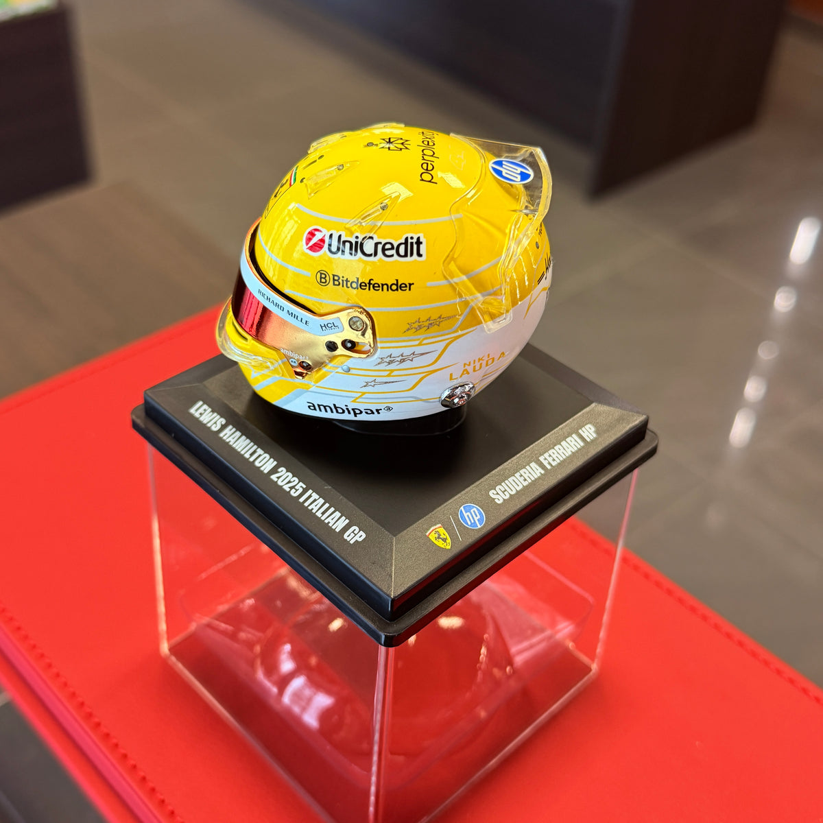 Lewis Hamilton 2025 Italian Grand Prix Helmet 1:5 Scale by LOOKSMART