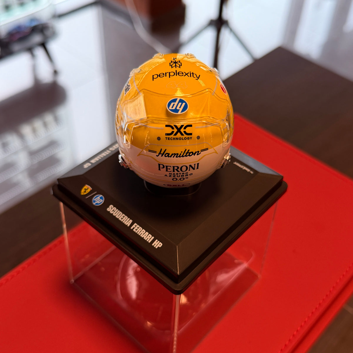 Lewis Hamilton 2025 Italian Grand Prix Helmet 1:5 Scale by LOOKSMART