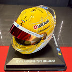 Capacete de Lewis Hamilton do Grande Prémio de Itália de 2025 Escala 1:5 da LOOKSMART
