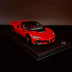 BBR Models Ferrari 296 Speciale Rosso Corsa con Techo Negro – Coche a Escala 1:18 con Vitrina (Edición Limitada 96 unidades) de BBR Models