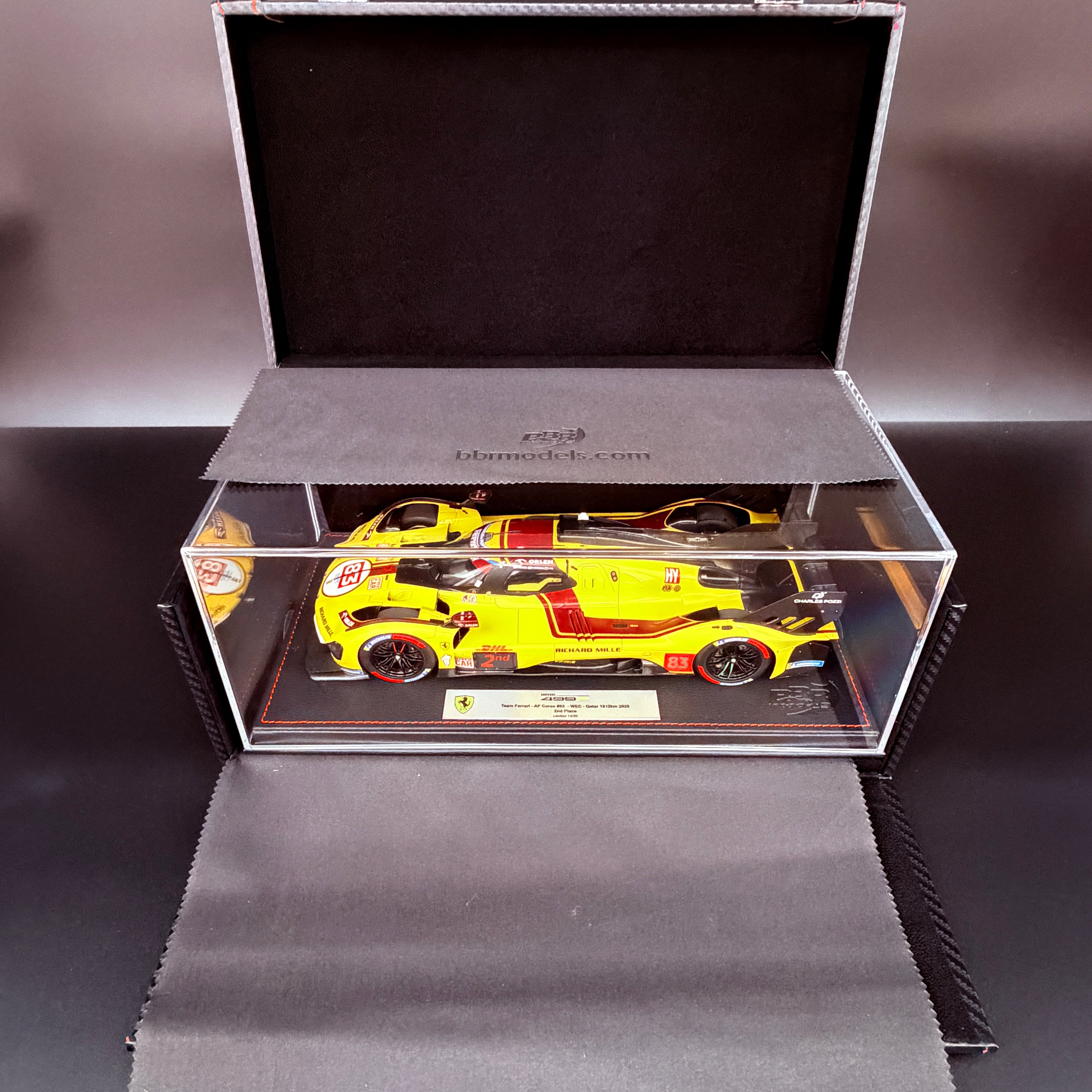 Ferrari 499P Nr. 83 – 2. bei den Qatar 1812 km 2025, Fahrer Kubica Ye Hanson