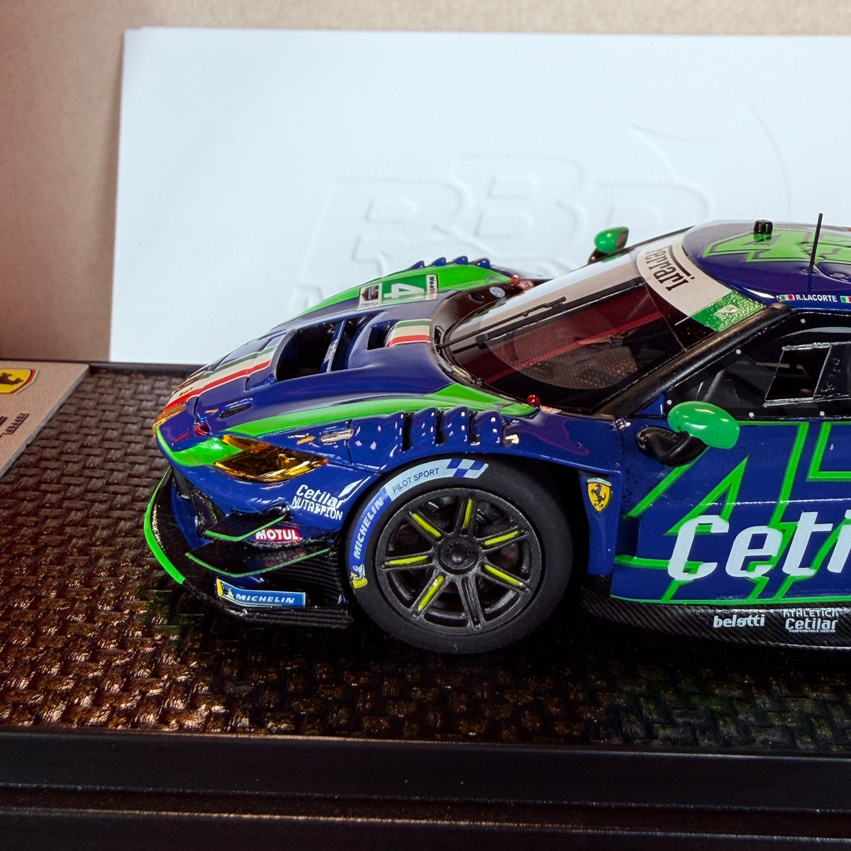 Ferrari 296 GT3 #47 Cetilar Racing 2025 IMSA Daytona 24H 1:43 από την BBR Models — Περιορισμένη έκδοση 10 τεμαχίων