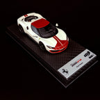 Auto BBR Models 1/43 Ferrari 296 Fiorano White Fuji Glanz Dunkelrot Dach Limitierte Auflage