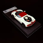 Auto BBR Models 1/43 Ferrari 296 Fiorano White Fuji Glanz Dunkelrot Dach Limitierte Auflage